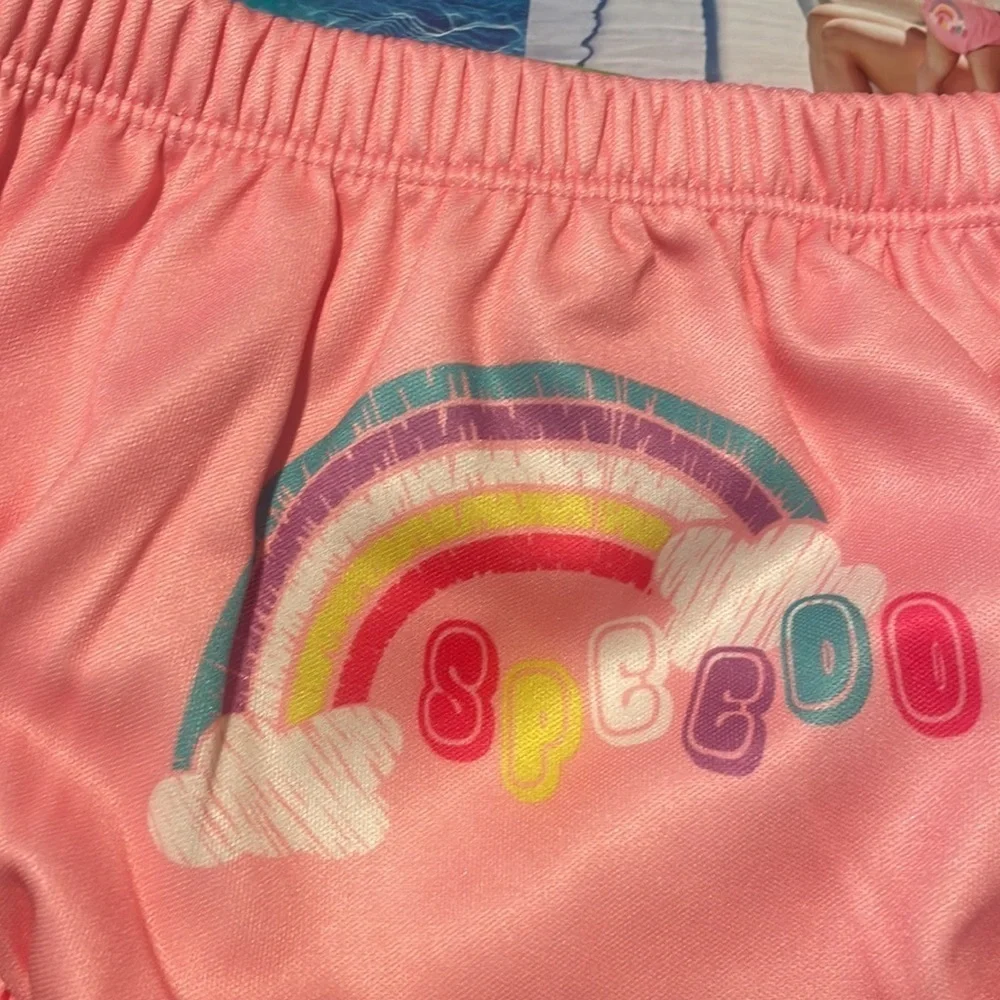Speedo UV Swim reusable Pink water resistant Diaper with Snaps Feature new Sz M